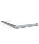 Aluminium grondkader voor vast voetbaldoel 500 cm