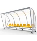 Verplaatsbare Dug-out model D met kuipstoelen