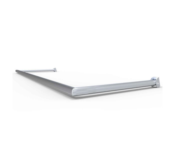 Aluminium grondkader voor vast voetbaldoel 500 cm