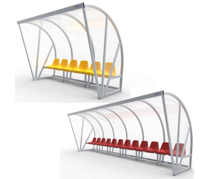 Dug-out model B met kuipstoelen